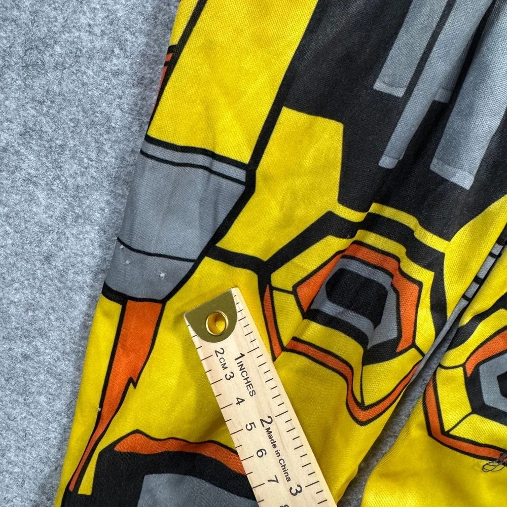 Transformers Boys Bumblebee Costume Small 4-6 Yellow Padded Muscle Jumpsuit Mask